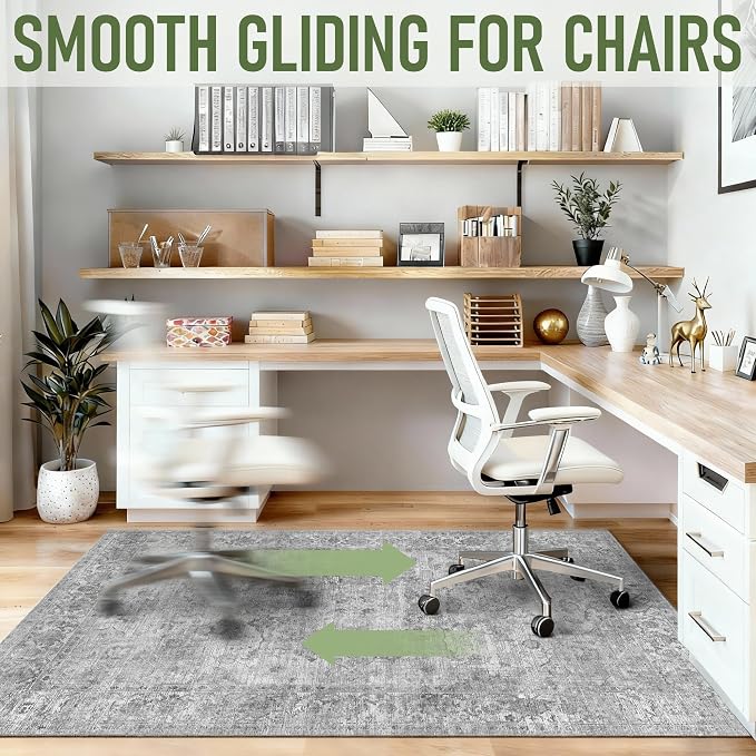 Office Chair Mat for Hardwood Floor, Non-Slip Desk Rug, Under Desk Mat for - Image 6