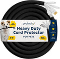PROTECTO Heavy Duty Dog & Cat Cord Protector 10ft Long Sleeve, Easy-to-Use 3/8 by protecto