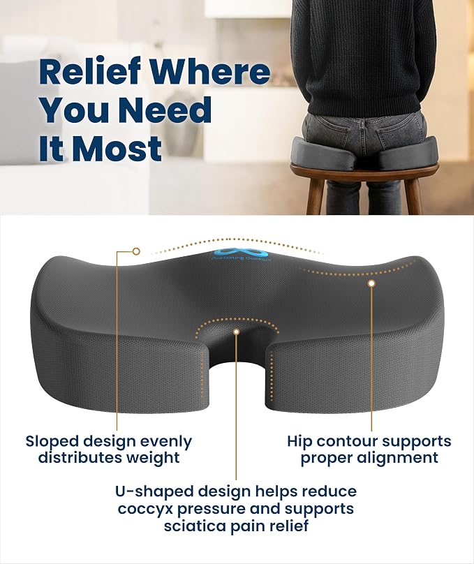 Everlasting Comfort Doctor Recommended Memory Foam Seat Cushion - Image 3