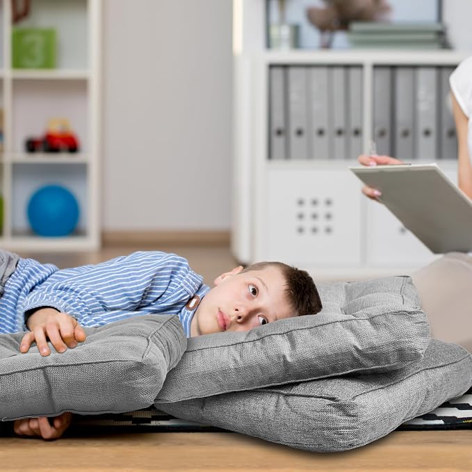 Juexica 8 Pcs Floor Cushions for Kids Floor Pillows Flexible Seating Cushions - Image 6