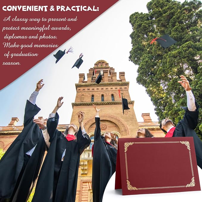 Fainne 80 Pieces Certificate Holders Diploma Holders Document Holder - Image 6