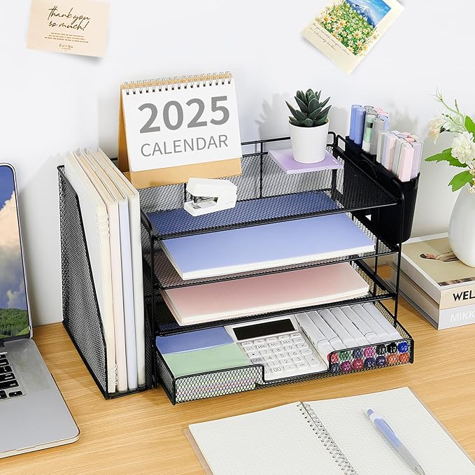 OPNICE Desk Organizer, 4-Tier Desktop File Organizer - Image 4