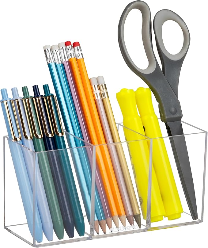 Mind Reader Pen and Accessories Holder, Desktop Organizer, Makeup Organizer by MindReader