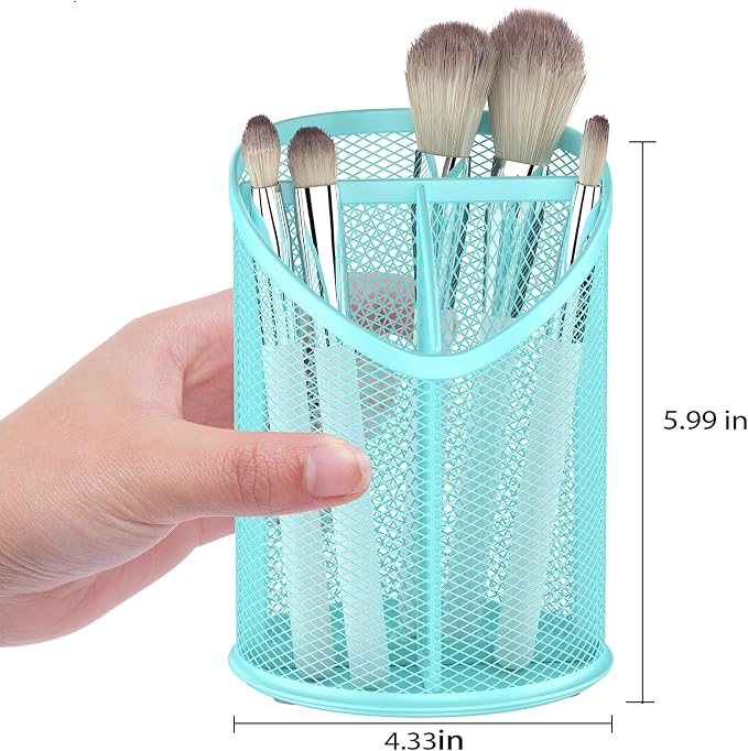 Delifox 2 Pack Pen Holder Mesh Round Pencil - Image 2