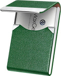 MaxGear Business Card Holder, PU Leather Business Card Case, Dark Green | by MaxGear