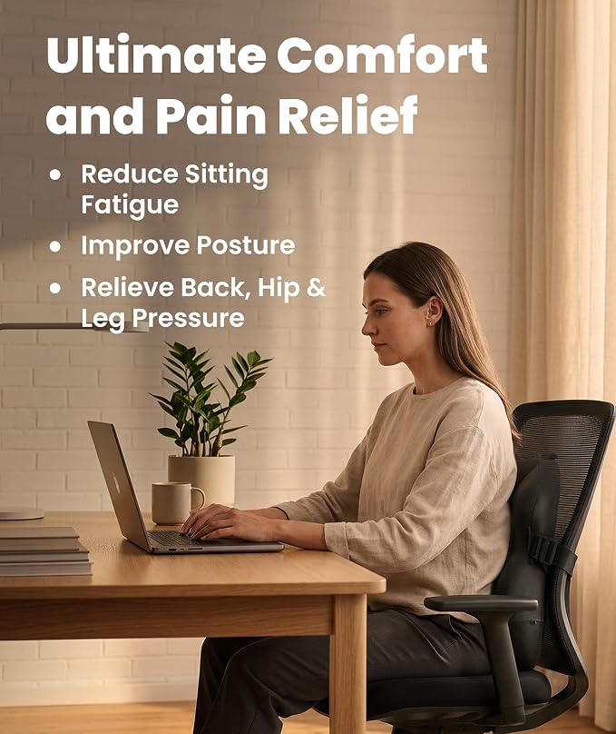 Elevate Series by Everlasting Comfort Lumbar Support Pillow - Image 2
