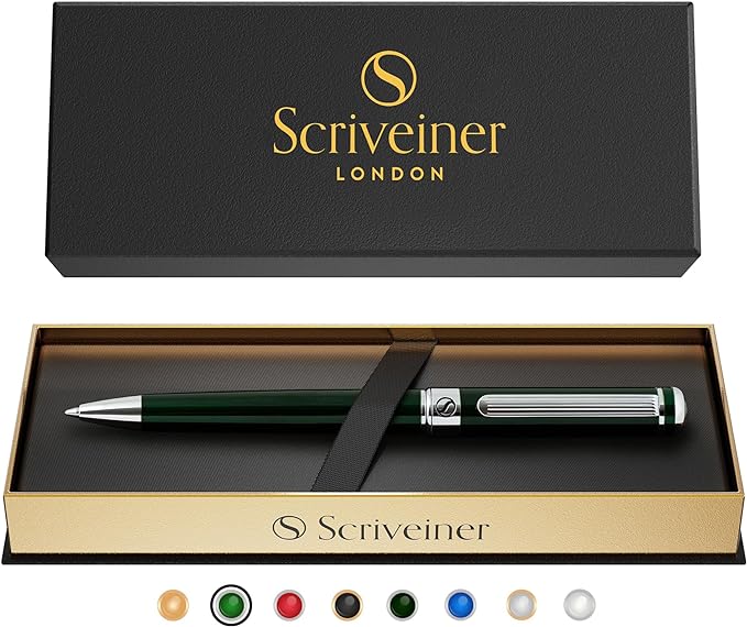 Scriveiner Green Ballpoint Pen by Scriveiner