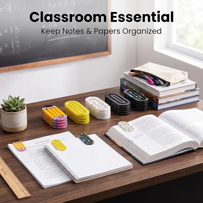 20Pcs Cute Acrylic Jumbo Paper Clips Back to School Student Gifts Teacher - Image 4