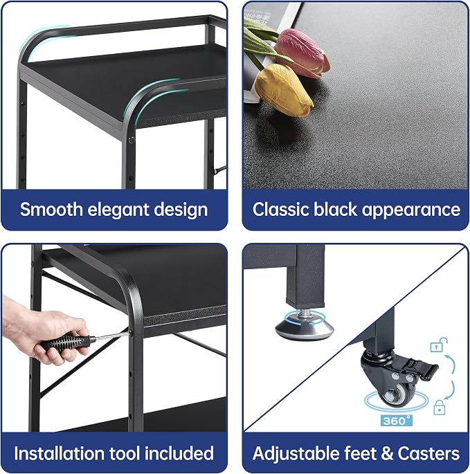 Fannova 2 Tier Under Desk Printer Stand - Image 7