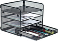 SETTFRFE 4-Tier Metal Desk Organizer-Paper Letter Tray by SETTFRFE