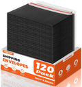 120 Pack Black Rigid Mailers, Perfect Size Shipping Envelopes by Unknown