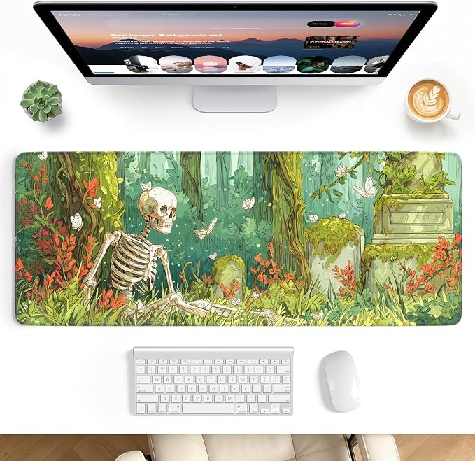 Desk Mat, Big Desk Pad, 31.5x11.8 Inches Extended Big Gaming Mouse Pad by stanploe