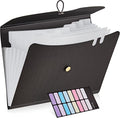 JARLINK 7 Pockets Expanding File Folder, A4 Size Accordion File Folders by JARLINK