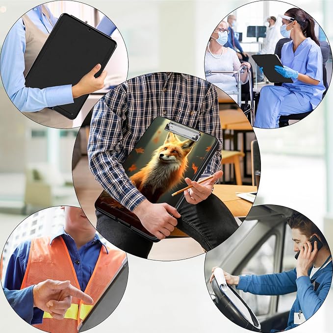 Clipboard with Storage, Office Supplies Nursing Clipboards Folder with Pen - Image 7