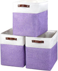 Bagnizer Large Fabric Storage Baskets | 50L Storage Bins, Decorative Linen by Bagnizer