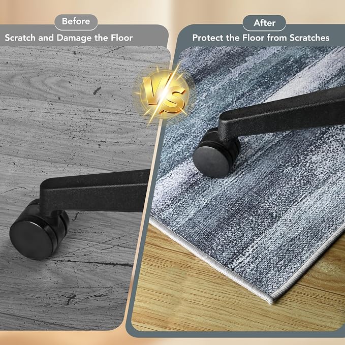 Office Chair Mat for Hardwood Floor&Tile Floor, Under Desk Rug for Rolling - Image 4