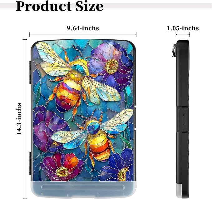 Stained Glass Style Bees Clipboard - Image 2