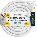 PROTECTO Heavy Duty Dog & Cat Cord Protector 10ft Long Sleeve, Easy-to-Use 3/8 by protecto