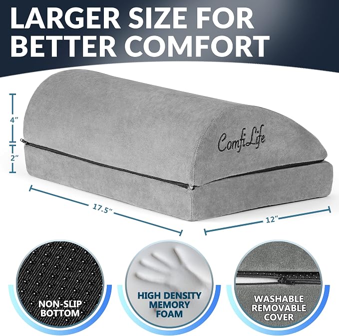 ComfiLife Foot Rest for Under Desk at Work – Adjustable Desk FootRest for - Image 4