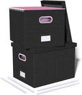 Oterri 2 Pack File Storage Organizer, Filing Box, Portable File Box by Oterri