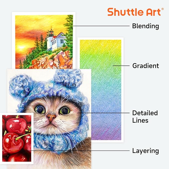 Shuttle Art 174 Colored Pencils - Image 7