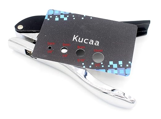 Metal Silver Hand-held 2/5 inch 10mm Round Heavy Duty Single Circle Hole Punch - Image 4