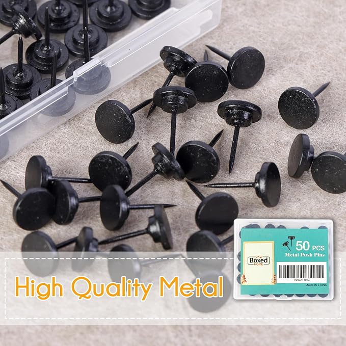 50 PCS Flat Push Pins for Cork Board, Board Posters Bulletin Maps, Office Home - Image 5