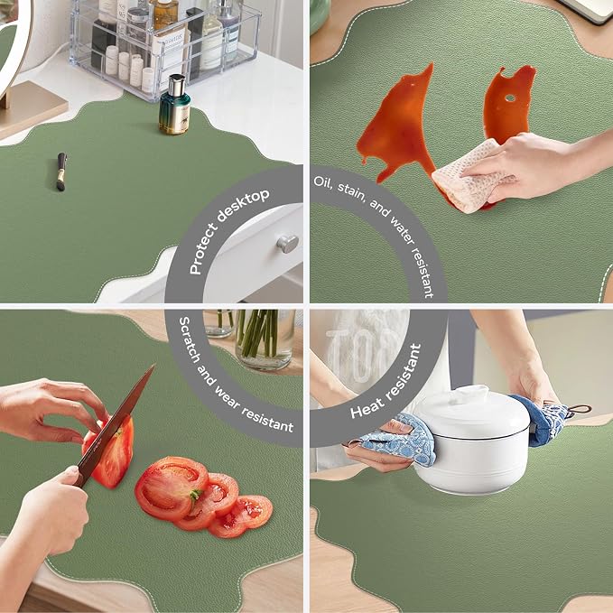 iCasso Leather Mouse Pad, Extra Large Desk Pad - Image 3