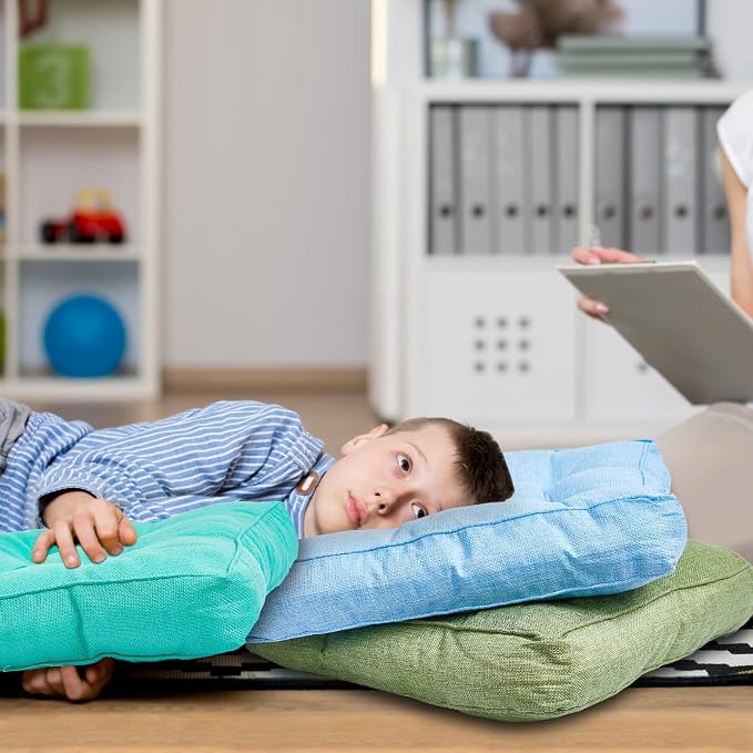 Juexica 8 Pcs Floor Cushions for Kids Floor Pillows Flexible Seating Cushions - Image 7