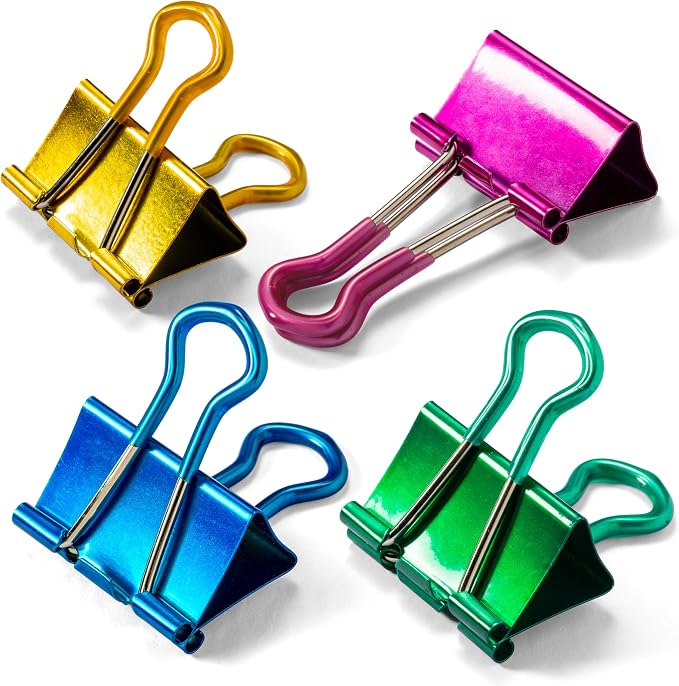 Officemate 31054 Easy Grip Medium Binder Clips, 6 packs of 12 clips each by Officemate