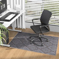 Blue&Black Checkered Diamond-Pattern Computer Chair Mat by FeelLifeEnjoyLifelmmerseYourselfInLife