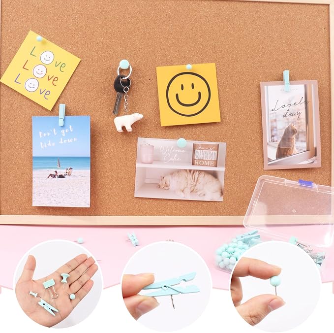 Push Pins Set, 5 Types Pushpins Thumbtacks - Image 5
