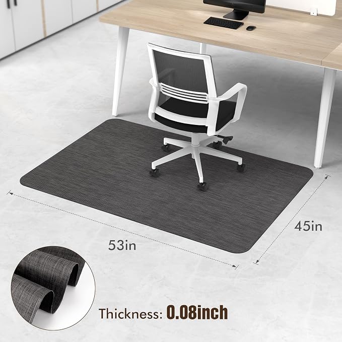 Blvornl Office Chair Mat for Hardwood Floor, Large Anti-Slip Hard Floor - Image 2
