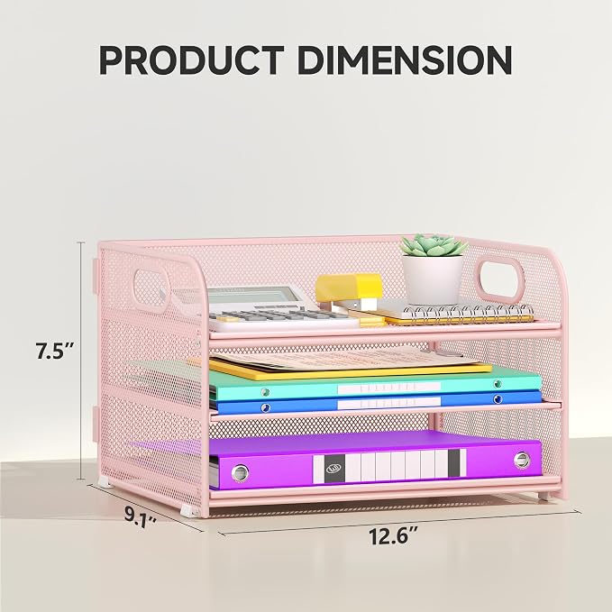 Cawukege 3 Tier Paper Organizer - Image 6