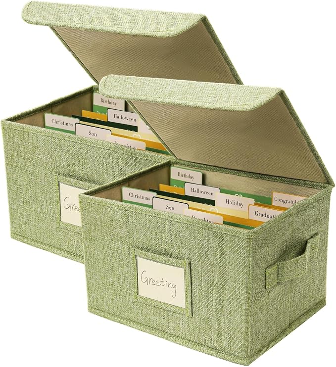 Vienrose Greeting Card Organizer Storage Box by Vienrose