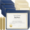 Kosiz 300 Pcs Linen Certificate Holders Kit 100 Gold Foil Certificate Paper 100 by Kosiz
