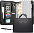 Portfolio Binder 3 Ring Includes Pen and 5 Dividers by NATISERAUM