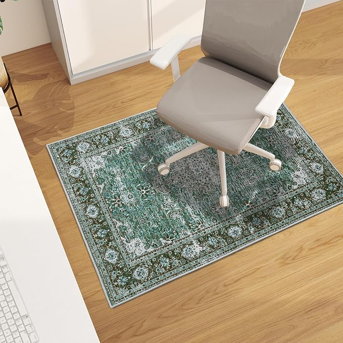 Office Chair Mat for Hardwood Floor, Machine Wash by CHAKME