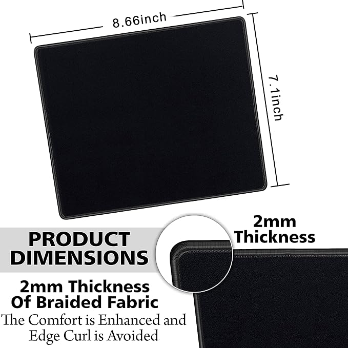 SaiTech IT 20 Pack Waterproof Mouse Pad, 8.66x7.1 inch, non-slip rubber - Image 2