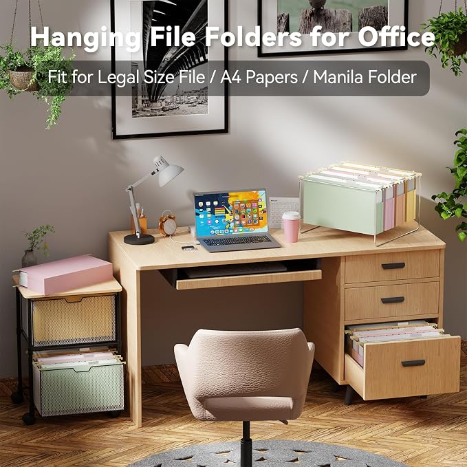 Ansook Legal Size Hanging File Folders, 12 Pack File Folders Legal Size - Image 7