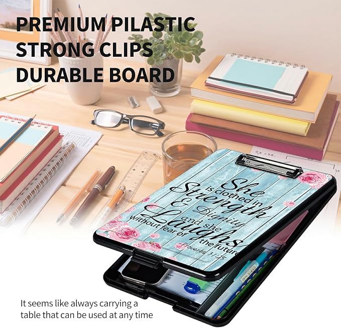 A4 Clipboards, Heavy Duty Waterproof Nursing Plastic Folder Clipboard - Image 6