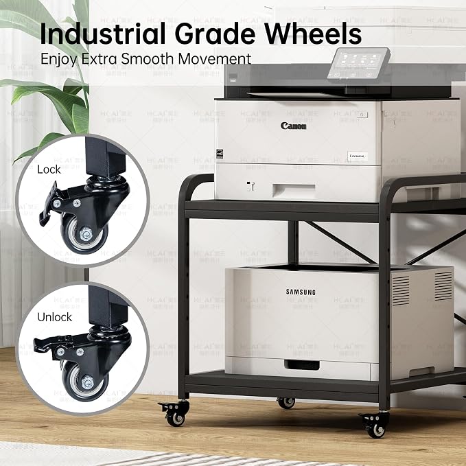 Fannova 2 Tier Under Desk Printer Stand - Image 6