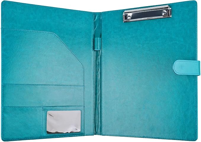 Professional Padfolio with Clipboard, Faux Leather Portfolio Folder Binder - Image 2