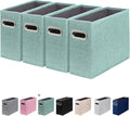 4 Packs Letter Size File Organizer, File Folders Organizer, Fabric Storage Box by ComfortKeeper