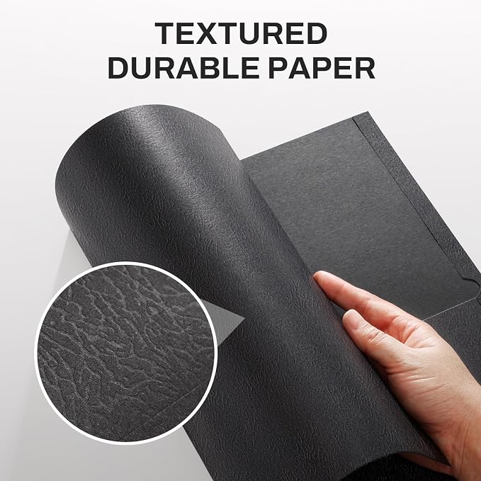 SUNEE Folders with Pockets, 2 Pocket Folders Fit Letter Size Paper, Paper File - Image 3