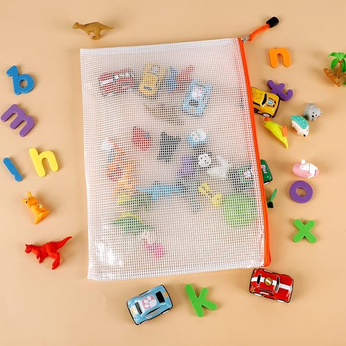 EOOUT 16pcs Mesh Zipper Pouch, Board Game Storage Bags - Image 5