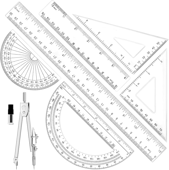 Geometry Set - 7Pcs Geometry Kit by Unknown