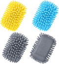 Zonon 4 Pieces Dry Erase Eraser Microfiber Shag Washable Whiteboard Eraser by Zonon