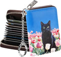 FurArt Zipper Wallet Women, RFID Blocking Credit Card Wallet, Business Card by FurArt