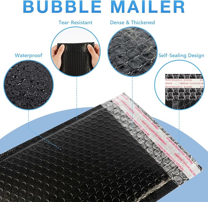 Fayoo Trading Card Shipping Supplies, 60 Bubble Mailers, 120 Protectors | - Image 4